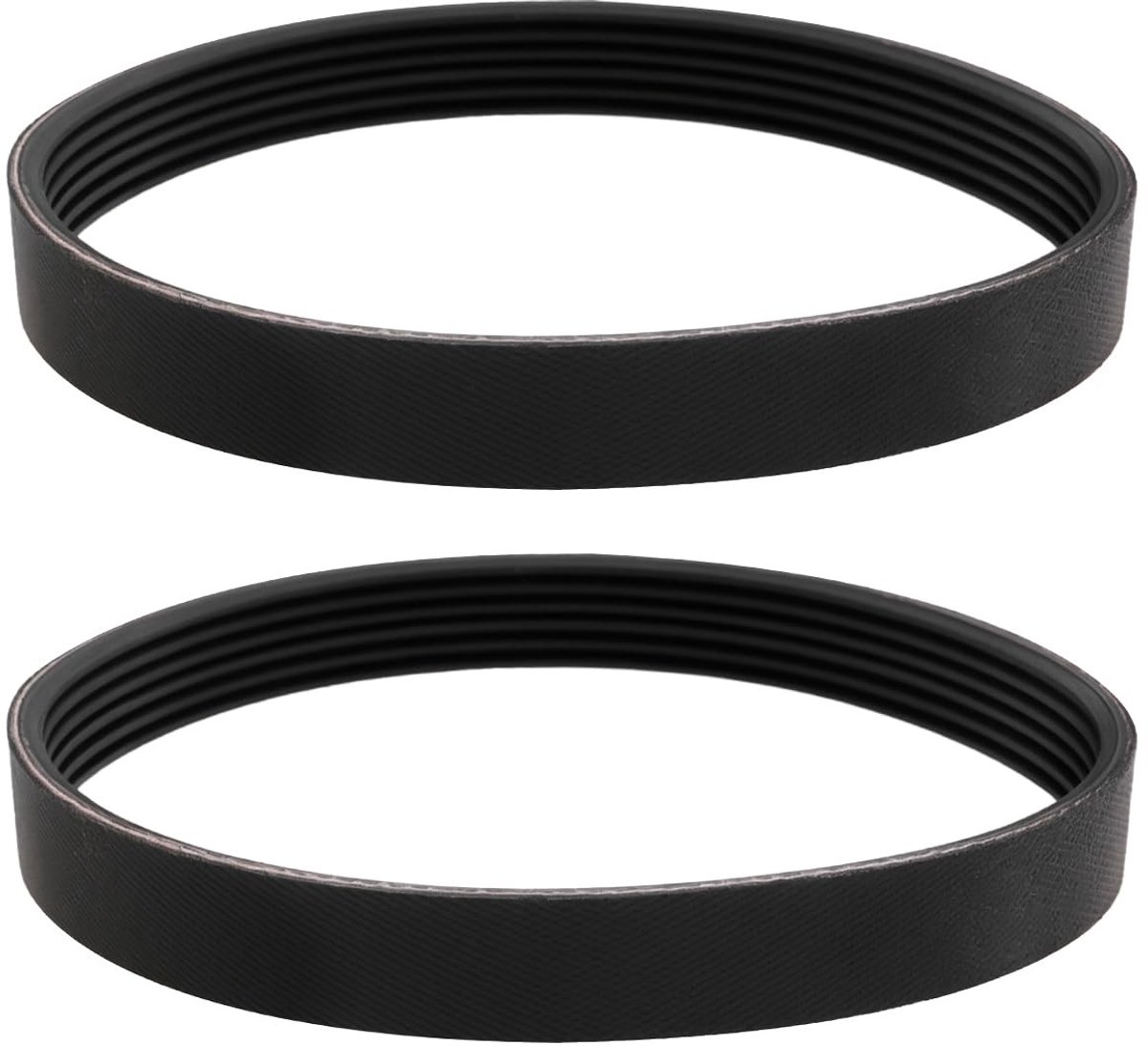 Dailygoods - Geribbelde riem - Serpentine Drive Riem - Rubber kwaliteit - Zwart - Power Transmissie Riem - 2 stuks - Geschikt voor verticuteermachine...