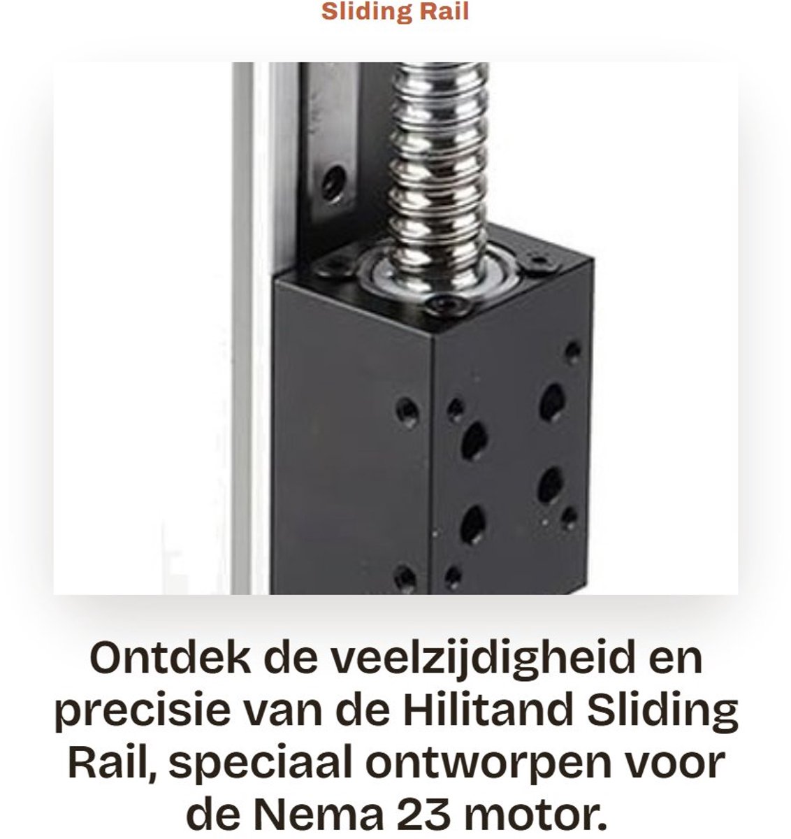 Dailygoods- Geleiding 150 mm - Precisie Kogel - Sliding Board - NEMA 23 Motor - Duurzaam Aluminium - Lage Wrijving - Lineaire Geleiding