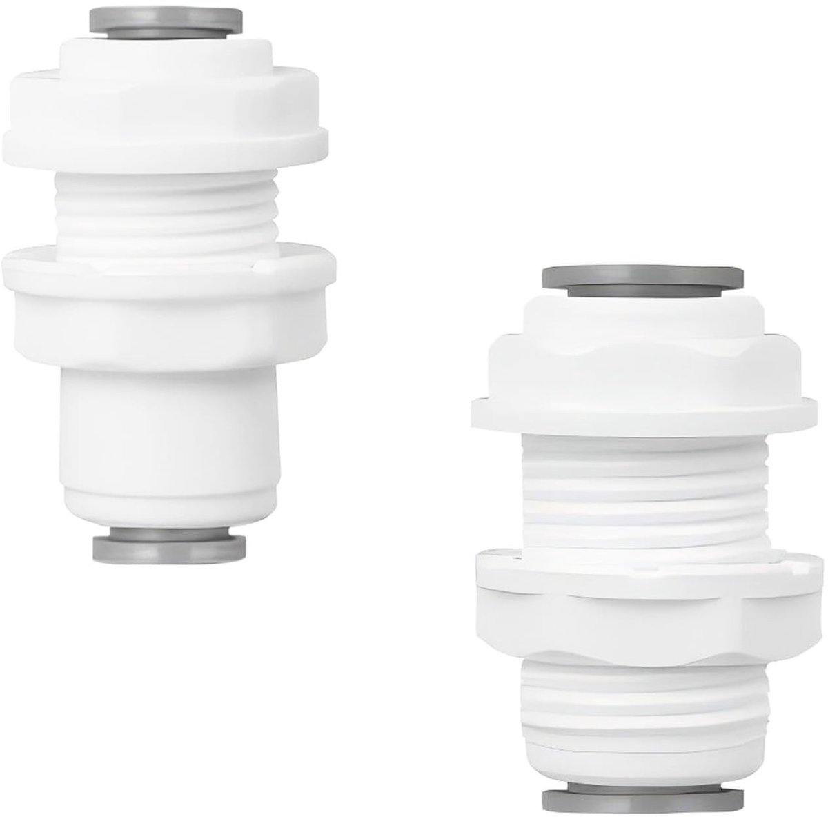 Dailygoods - 2Pcs Adapter Fitting Connector - 1/4" en 3/8" Bulkhead Connectors voor Waterfilter