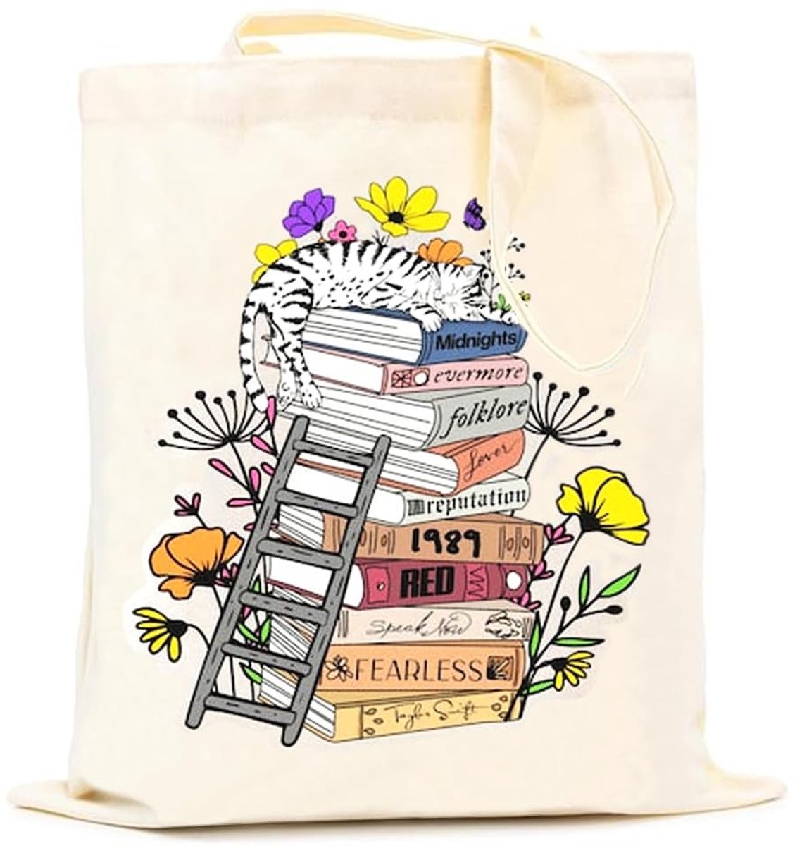 Dailygoods- Draagtas Duurzaam - Canvas Tas - Schoudertas - Boodschappentas - Opvouwbaar - Milieuvriendelijk - 40 cm hoog, 35 cm breed
