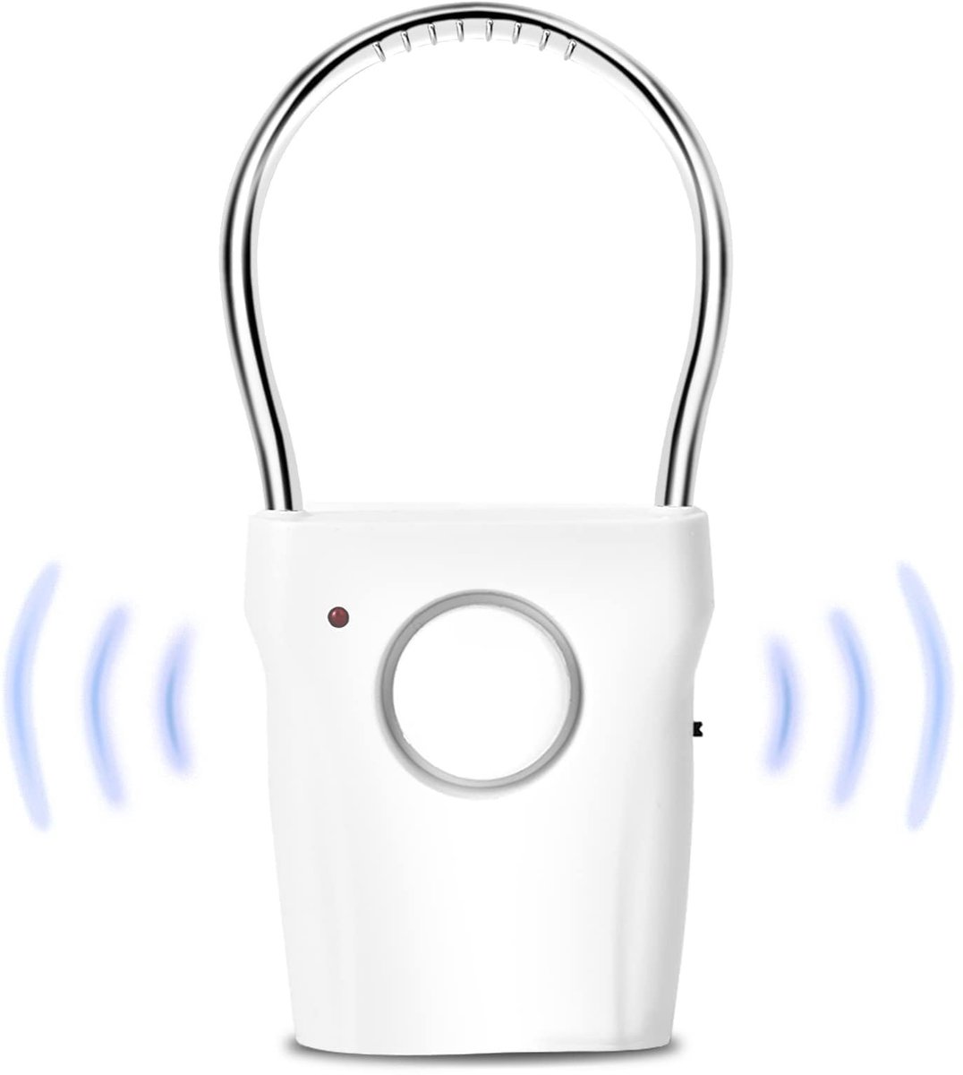 Dailygoods - Deur- en raamalarm - Antidiefstalalarm - Draadloos en veilig - Wit - 120dB - Trillingen en aanraking - Geschikt voor thuisgebruik - Compa...