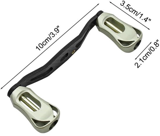 Visserijhaspel Koolstofvezel Handvat - Ergonomisch Ontwerp - Eenvoudige Installatie - Lichtgewicht Materiaal - Betrouwbare Prestaties - Comfortabele Grip - Vismolen — afbeelding 3