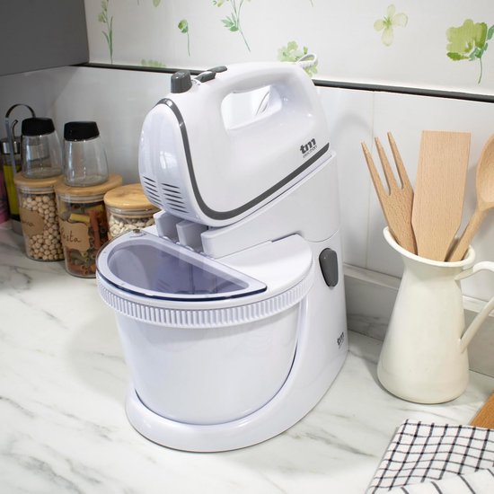 Keukenmachine - Mixer Kneedmachine - Bakken en Mixen - Krachtige 450W Motor - 2.5 Liter - Wit — afbeelding 4