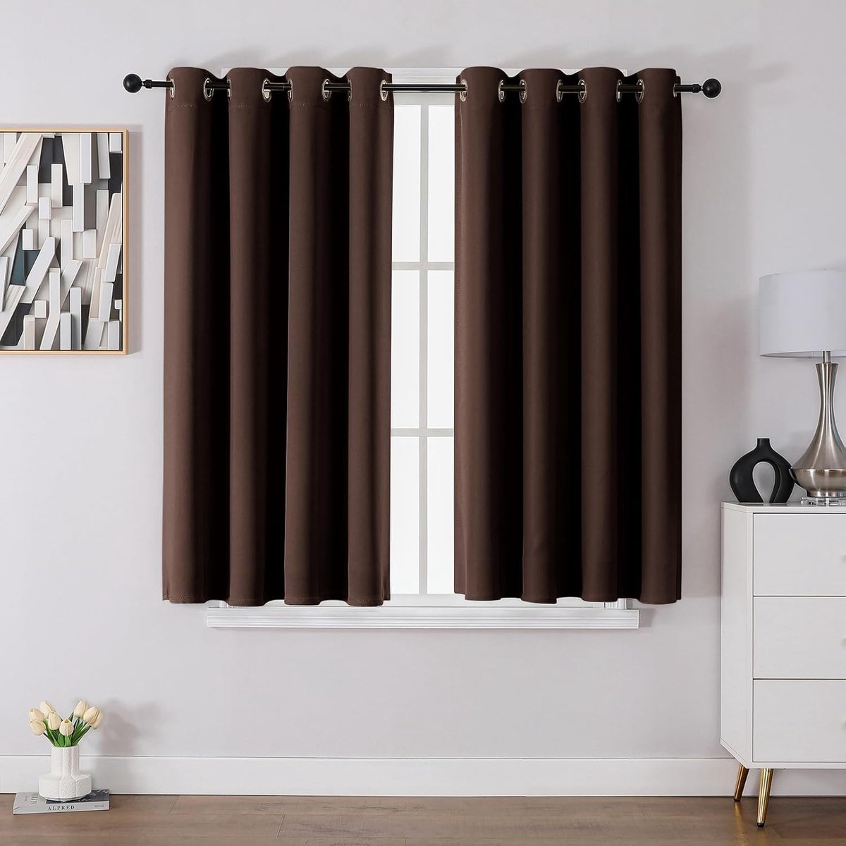 Dailygoods- Verduisteringsgordijn Ondoorzichtig - Gordijnen met Oogjes - Beige - Kant en Klaar - 117137-CH