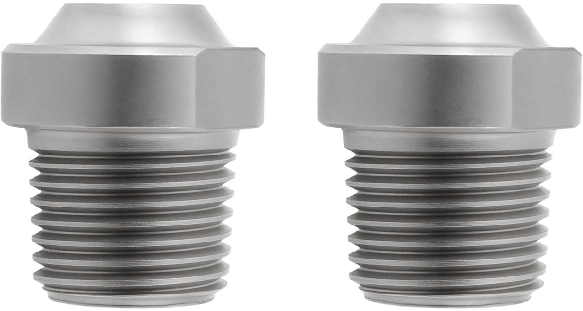 Dailygoods- Hogedrukreiniger Nozzle Roestvrij Staal - Spuitmondjes Set 2 Stuks - 1/8 Inch NPT Draad - 25 Graden Spray Hoek - 1,5 mm Diafragma - Veelzijdige Oppervlaktereiniger - Spuitmond