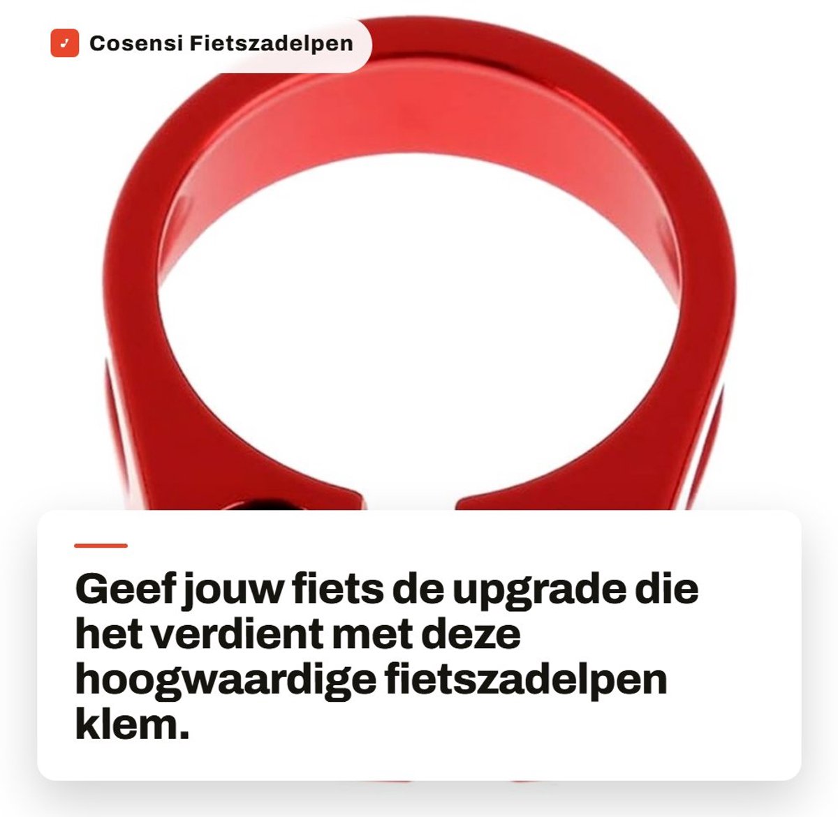 Dailygoods- Zadelpenklem 31.8mm - Aluminium - Lichtgewicht 22g - Geschikt voor 27.2mm Zadelpen - MTB/Racefiets - Eenvoudige installatie - Fietszadelklem