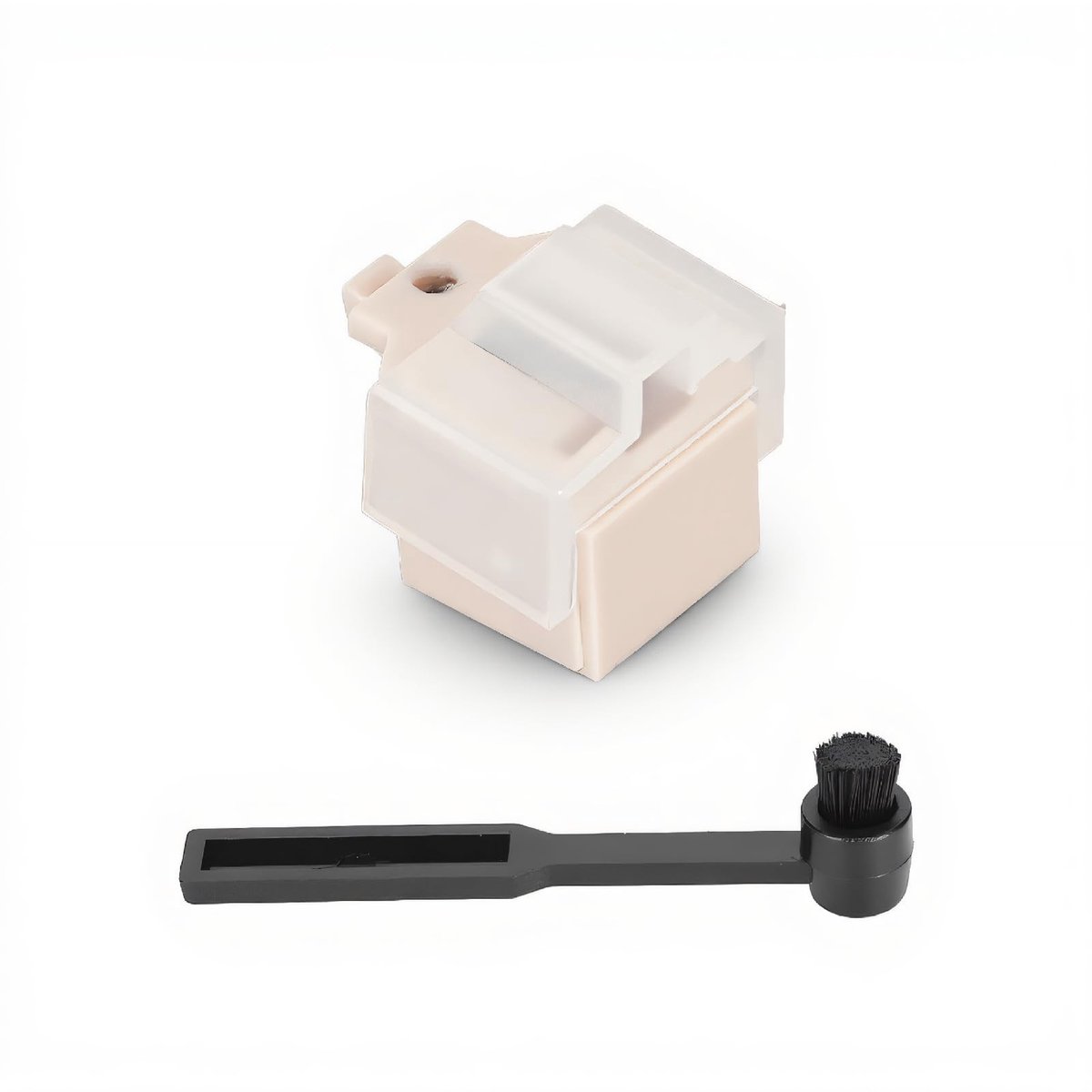 Dailygoods- Grammofoonnaald Vervangbaar - Compatibel met Audio Technica AT LP60/LP60XBT - Ovalen Punt - Carbon Fiber Naaldstang - Inclusief Reinigingsborstel - Premium Materiaal - Stylus