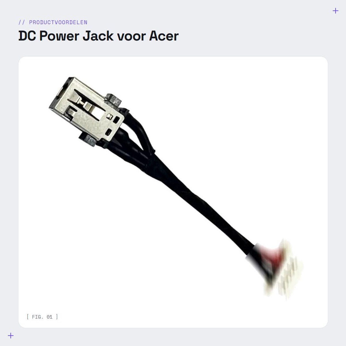 Dailygoods - DC Power Jack voor Acer Aspire Laptops