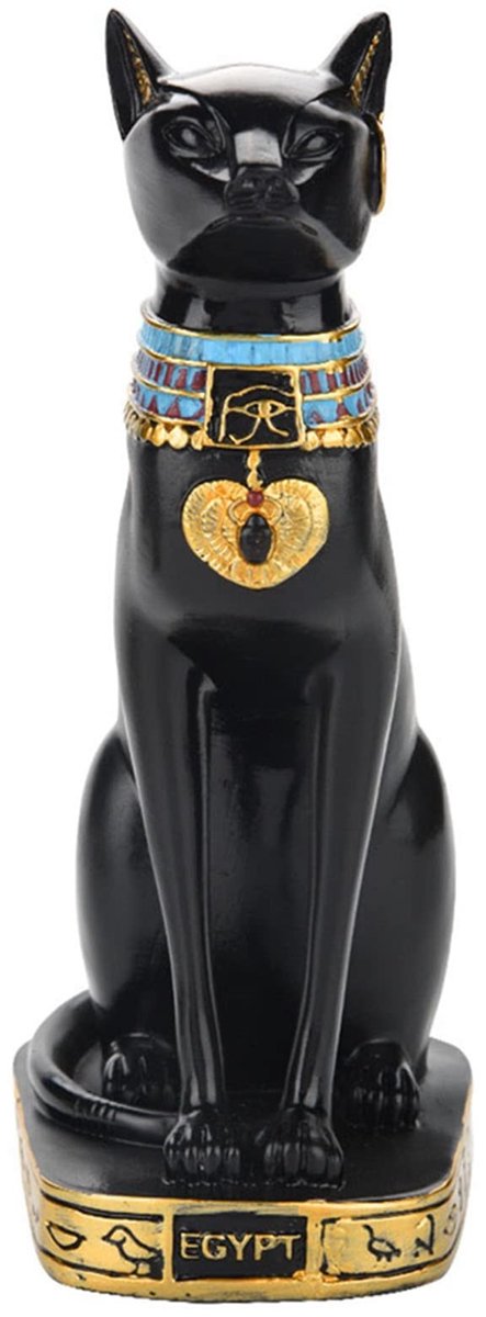 Dailygoods - Decoratief Standbeeld van Egyptische Kat Godin
