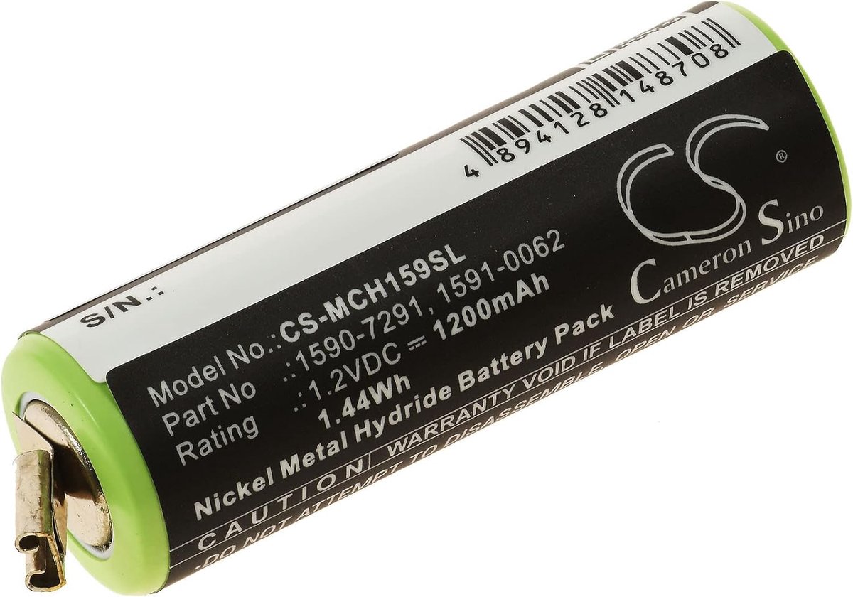 Vervangende Batterij - Accu Tondeuse - Apparaat Reparatie - 1200mAh Capaciteit - 46.6mm Lengte - Groen
