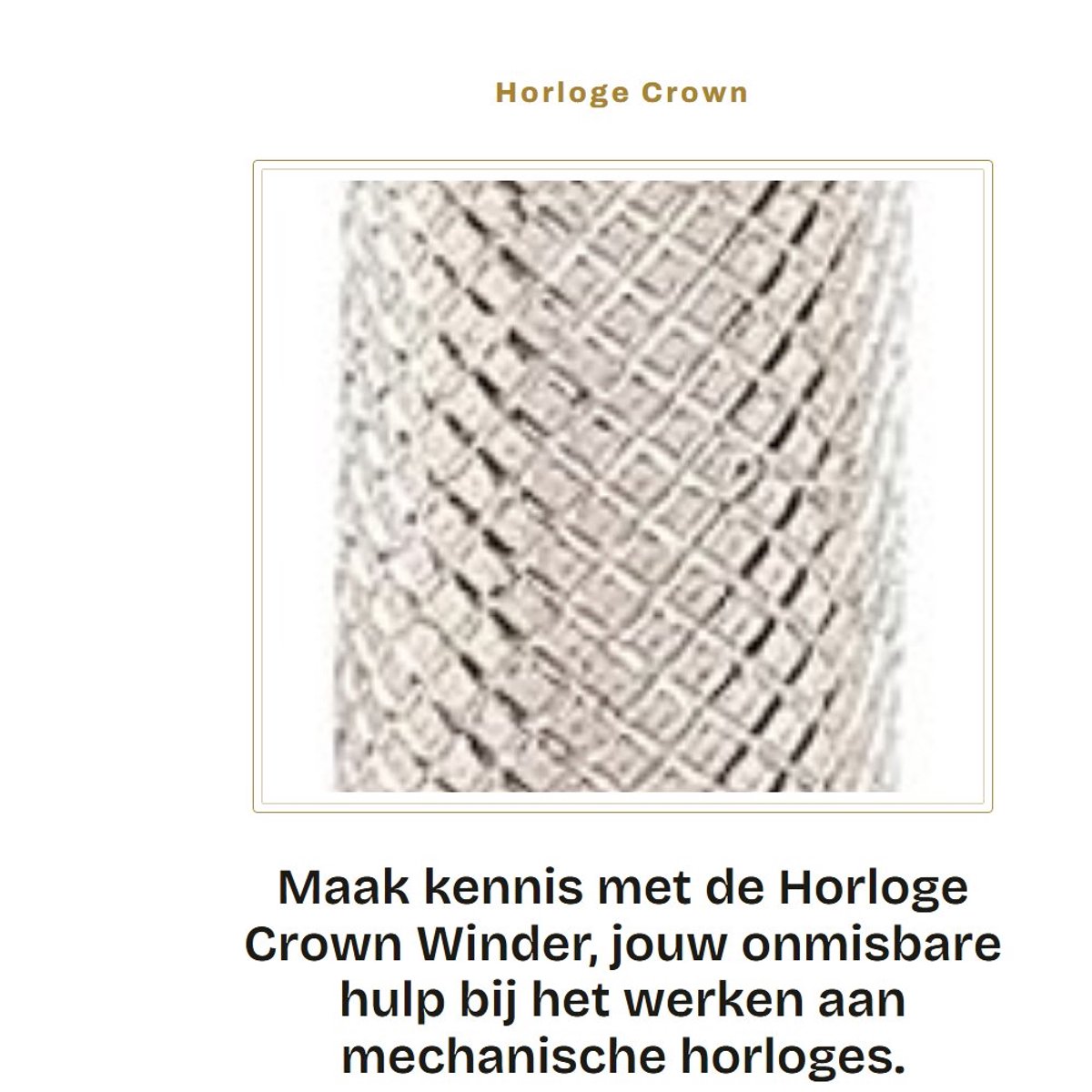 Dailygoods- Horloge Kroonwinder Premium Metaal - Verstelbaar - Mechanische Winding - Antiroest - Lichtgewicht - Handig in Gebruik - Horlogereparatie