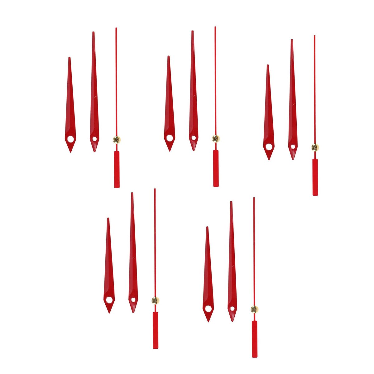 Dailygoods - Set van 5 Aluminium Horlogewijzers voor DIY Reparaties