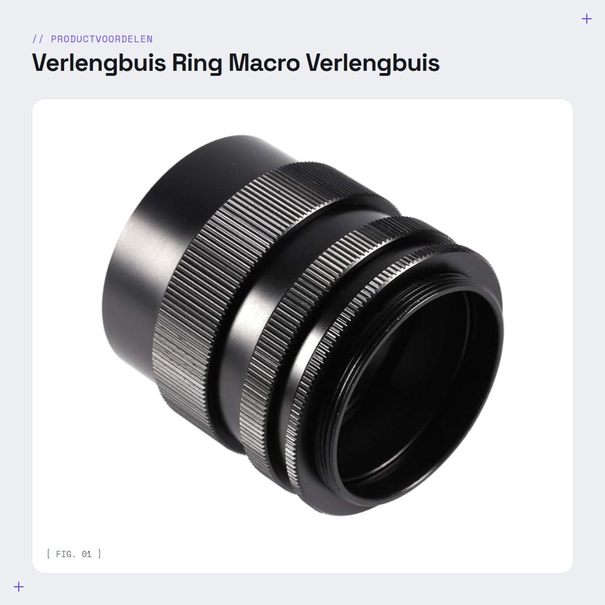 Dailygoods- Verlengbuis Set - 3 Stuks 9mm/16mm/30mm - Macro Verlengbuis - M42 Schroefbevestiging - Handmatige Lens - Hoogwaardige Afwerking - Macro Ring