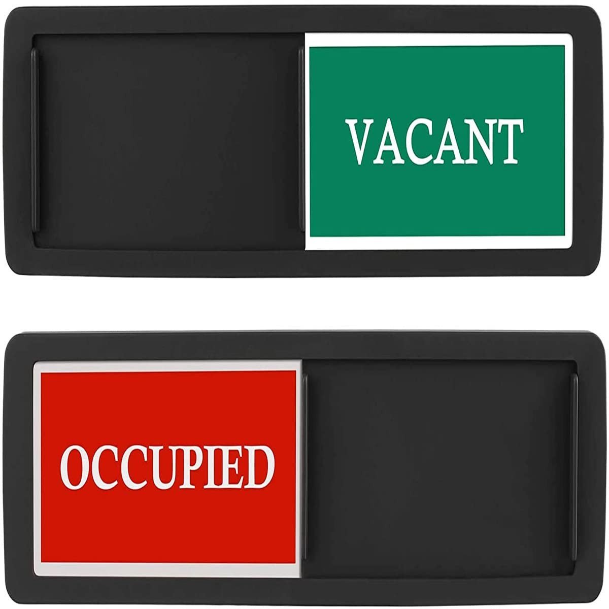 Dailygoods- Schuifdeur Teken Vacant/In Gebruik - Krasbestendig - Helder Kleurontwerp - 18 x 5 cm - Voor Badkamer/Kantoor - Premium Materiaal - Deurbord