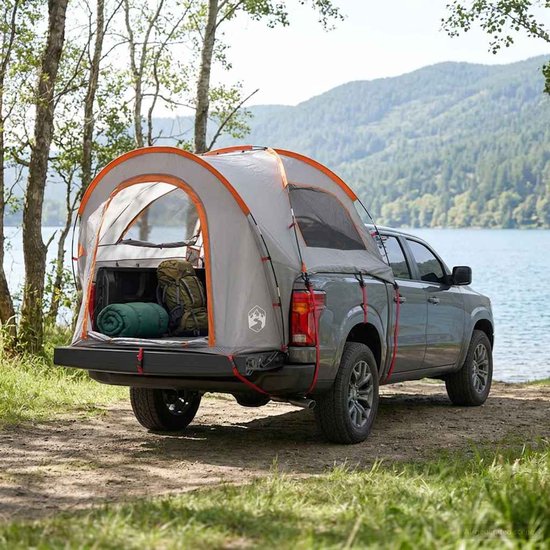 vidaXL - Auto - Tent - Grijs - en - Oranje - 200 - x - 170 - x - 170 - cm - Polyester - en - Staal van Vidaxl — afbeelding 3