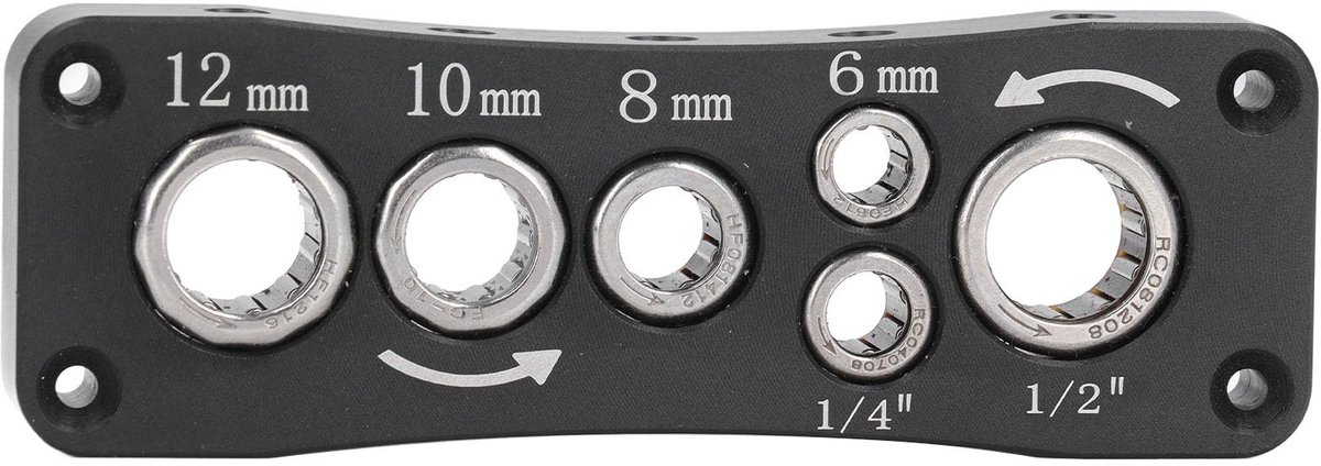 Dailygoods- Freesbankschroef Universele Montage - Houder - Demontageplank - Gereedschapsplank - Koolstofstaal - Geschikt voor freesmaten 1/2 inch tot 12 mm - Freeshouder