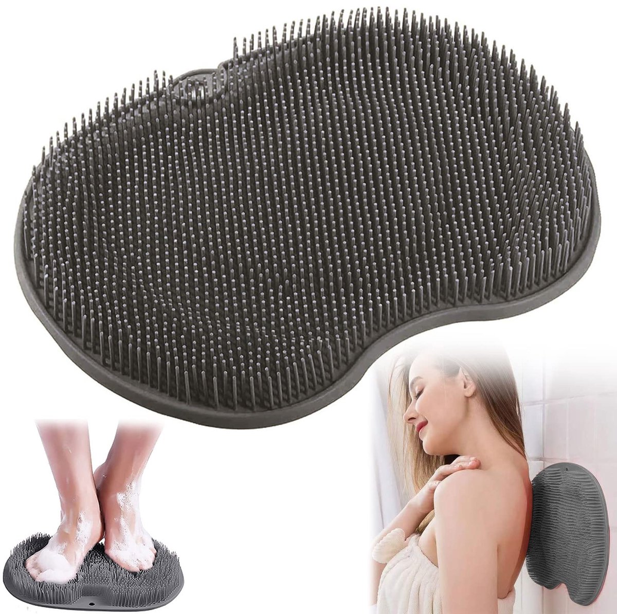 Dailygoods- Voetmassageapparaat Antislip - Douchemassageapparaat - Siliconen - Zuignappen - Peeling - Duurzaam - Douchemat
