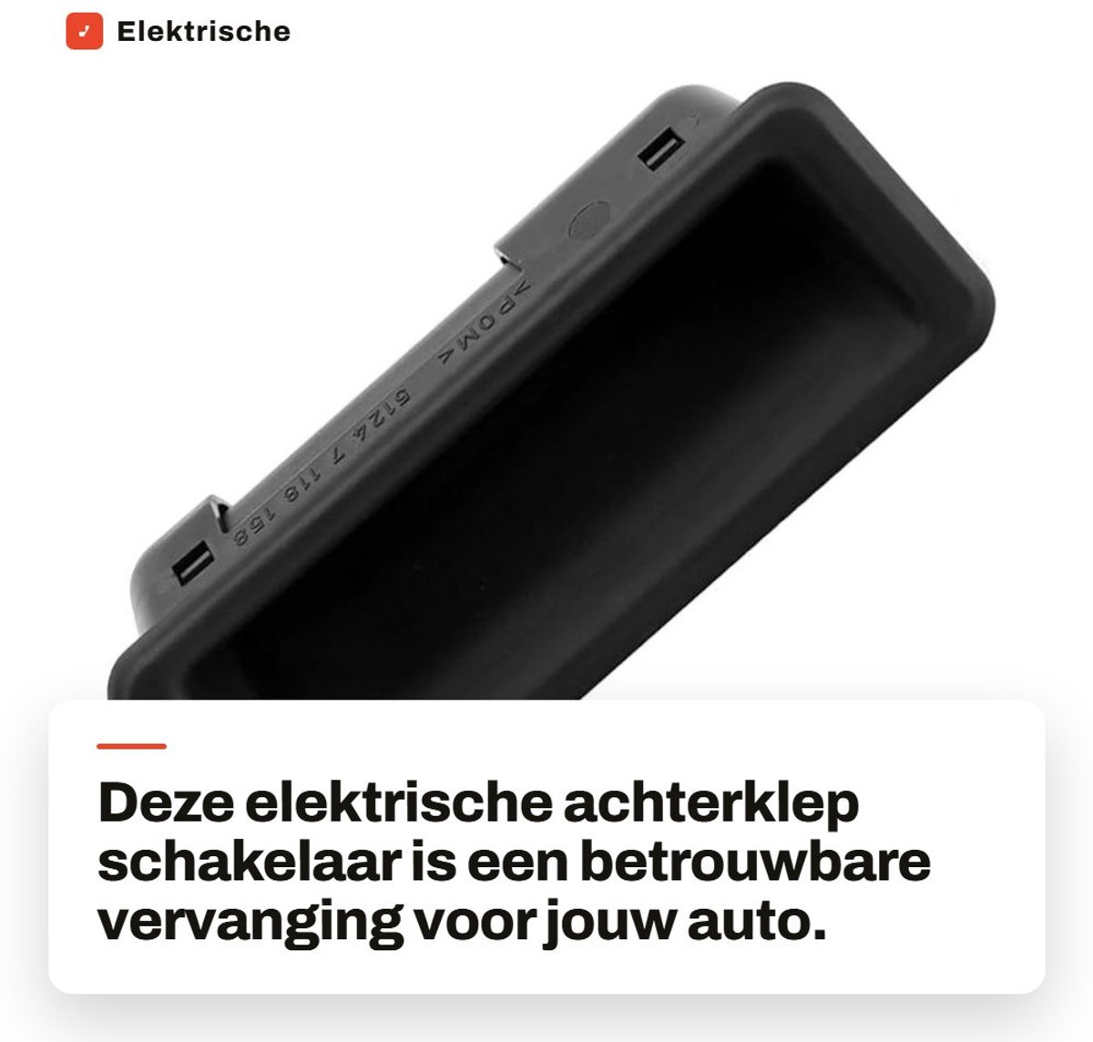 Dailygoods - Elektrische Achterklep Drukknop voor Auto