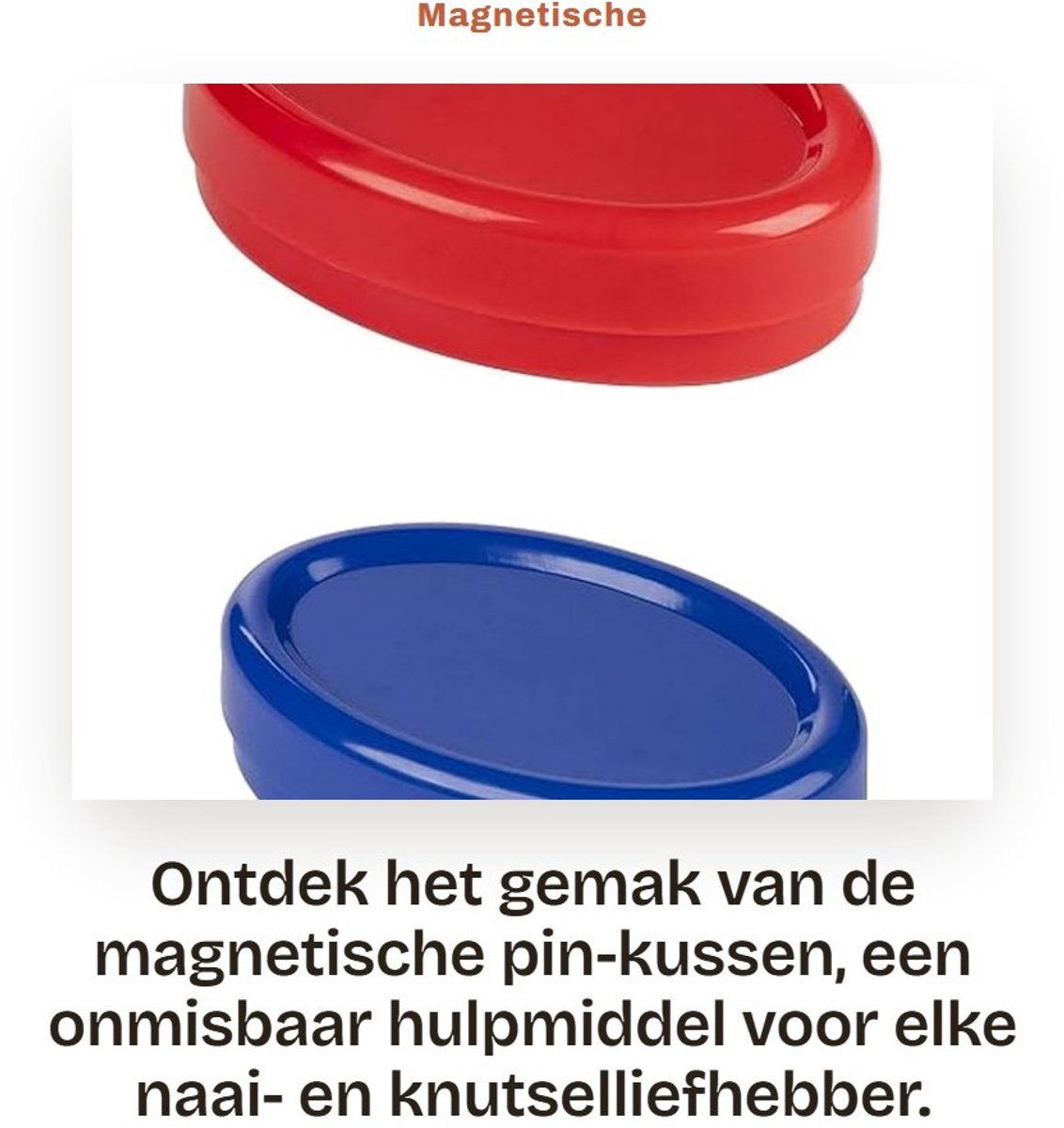 Dailygoods- Naaldkussen met sterke magneet - Magnetische Pinhouder - Naaigereedschap - Doe-het-zelf Accessoires - Handwerk - Organisatiehulpmiddel - Naaldenhouder