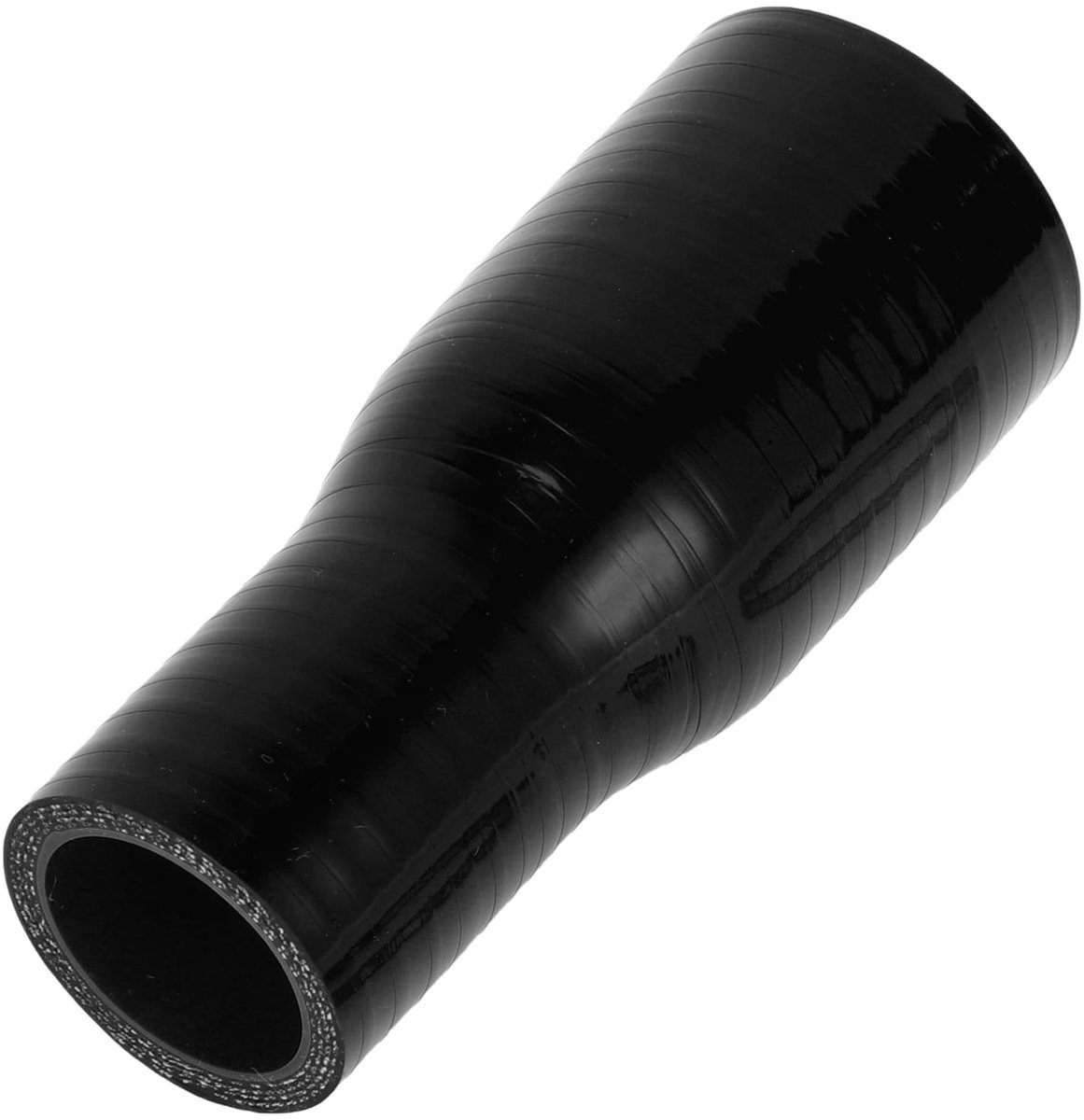 Dailygoods- Silicone Slang 5mm Dikte - 4-Laags - Binnendiameter 32mm/45mm - Lengte 127mm - Zwart - Bestand tegen hoge temperaturen - Koelslang