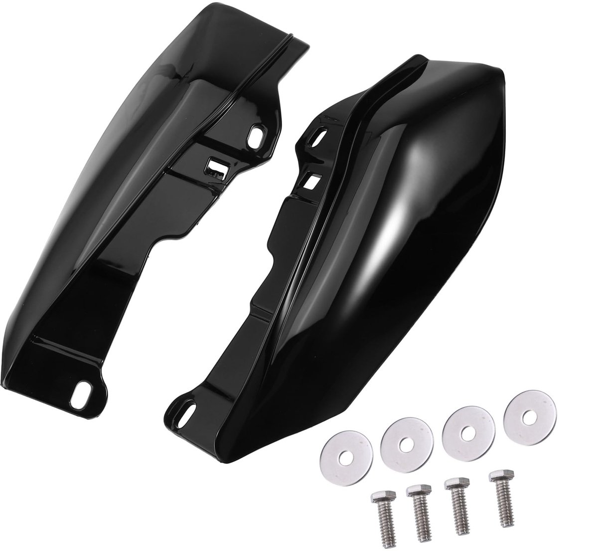 Dailygoods- Hitteschilden - Glanzend Zwart - ABS Kunststof - Duurzaam - Voertuigspecifiek - Afmetingen 29,6 x 12,1 cm - Motorhittebescherming