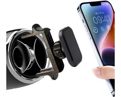 Telefoonhouder Auto - Smartphone Houder - Veilig Rijden - Stevige Ventilatie Clip - 4-6.5 Inch - Zwart