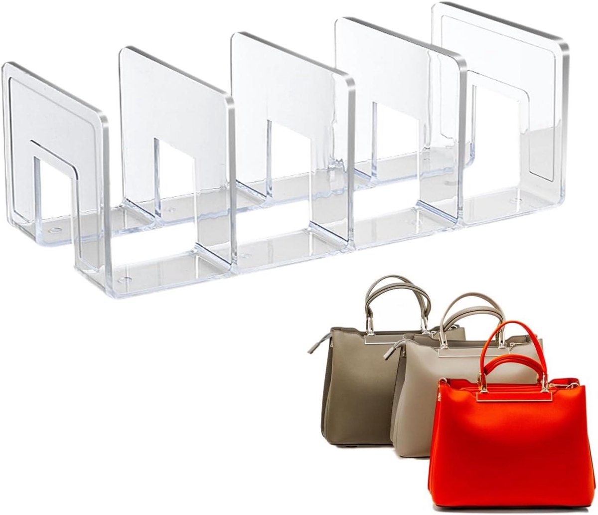 Acryl Plank Verdelers - Kast Organizer - Tassen Opbergen - 4 Slots Ontwerp - 42 cm - Transparant