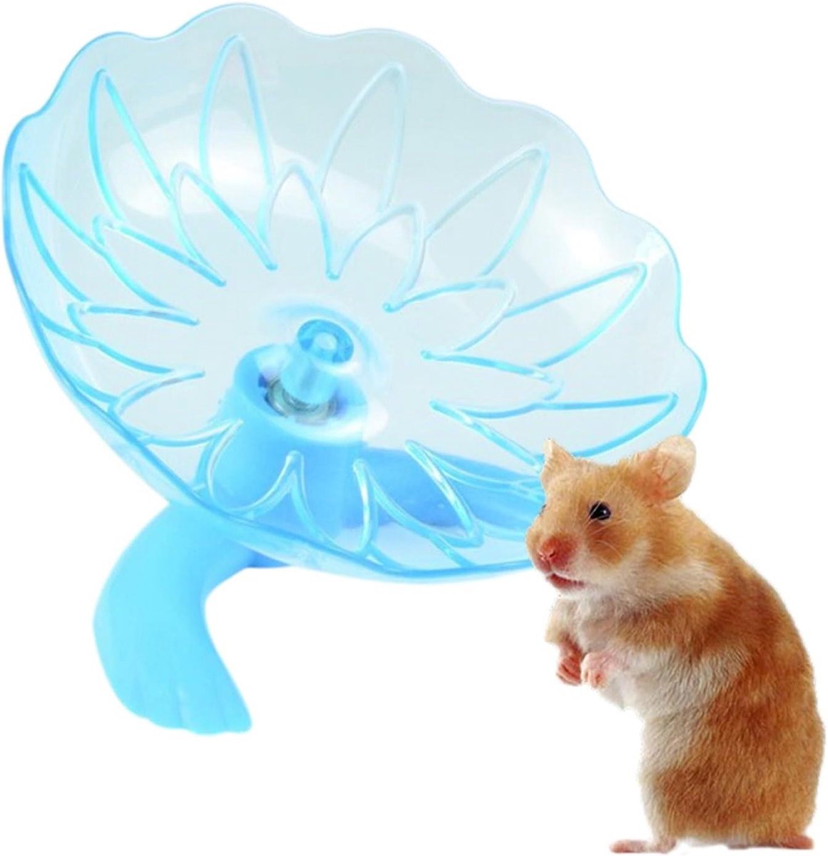Hamsterwiel, Hamster vliegende schotel | Muizenkooi Accessoires, Stabiel, Transparant Jogging Spinner, Huisdier Verrijking voor Fretten Chinchilla Spelen
