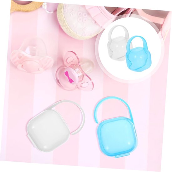 Fopspeenhouder Baby - Speendoosje - Reis Opslag - Veilig PP Materiaal - 96 x 6 x 58 cm - Diverse kleuren — afbeelding 2