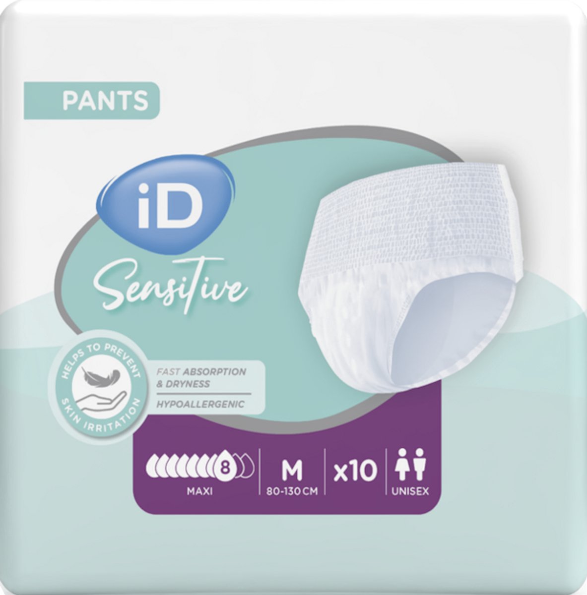 iD Sensitive Pants Maxi Medium - 8 pakken van 10 stuks