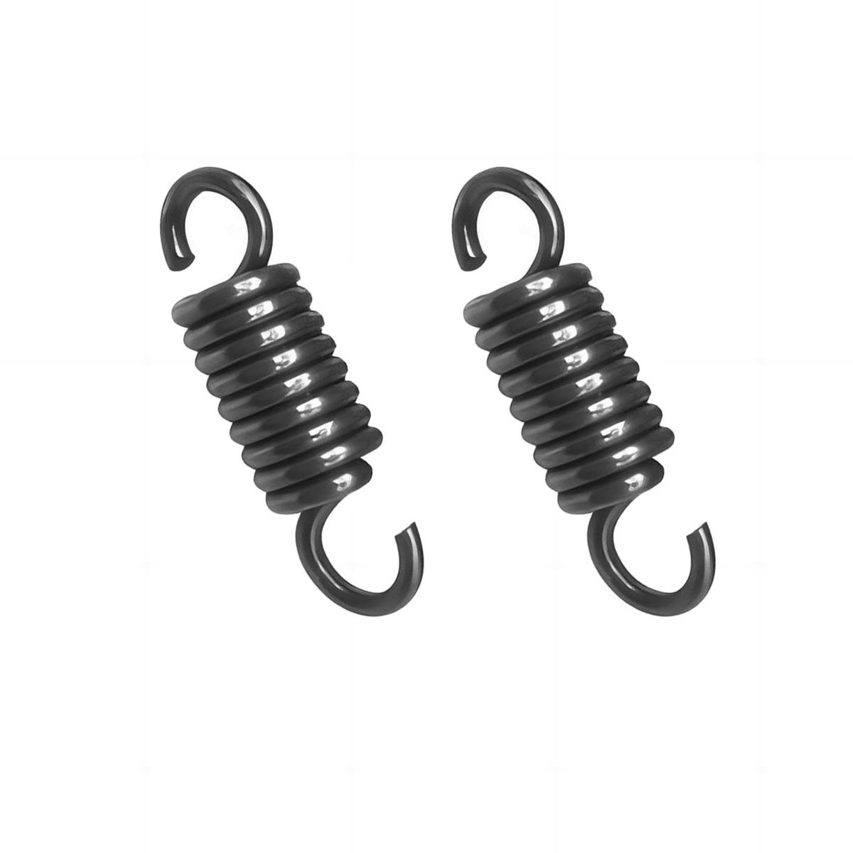 Trekveer met Haken - Spanveer Verenstaal - Mechanische Toepassingen - Hoge Belastbaarheid - 2 Stuks - Zilver