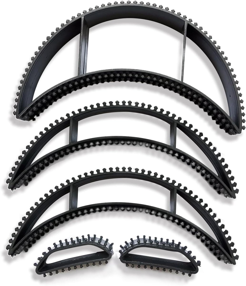 Haaraccessoire Set - Volume Tool - Haar Stylen - Zonder Beschadiging - 5 Stuks - Zwart