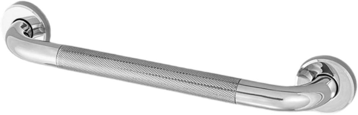 Veiligheidsgreep Badkamer - Wandbeugel Toilet - Ondersteuning bij Mobiliteit - Antislip Ontwerp - 40 cm - Zilver