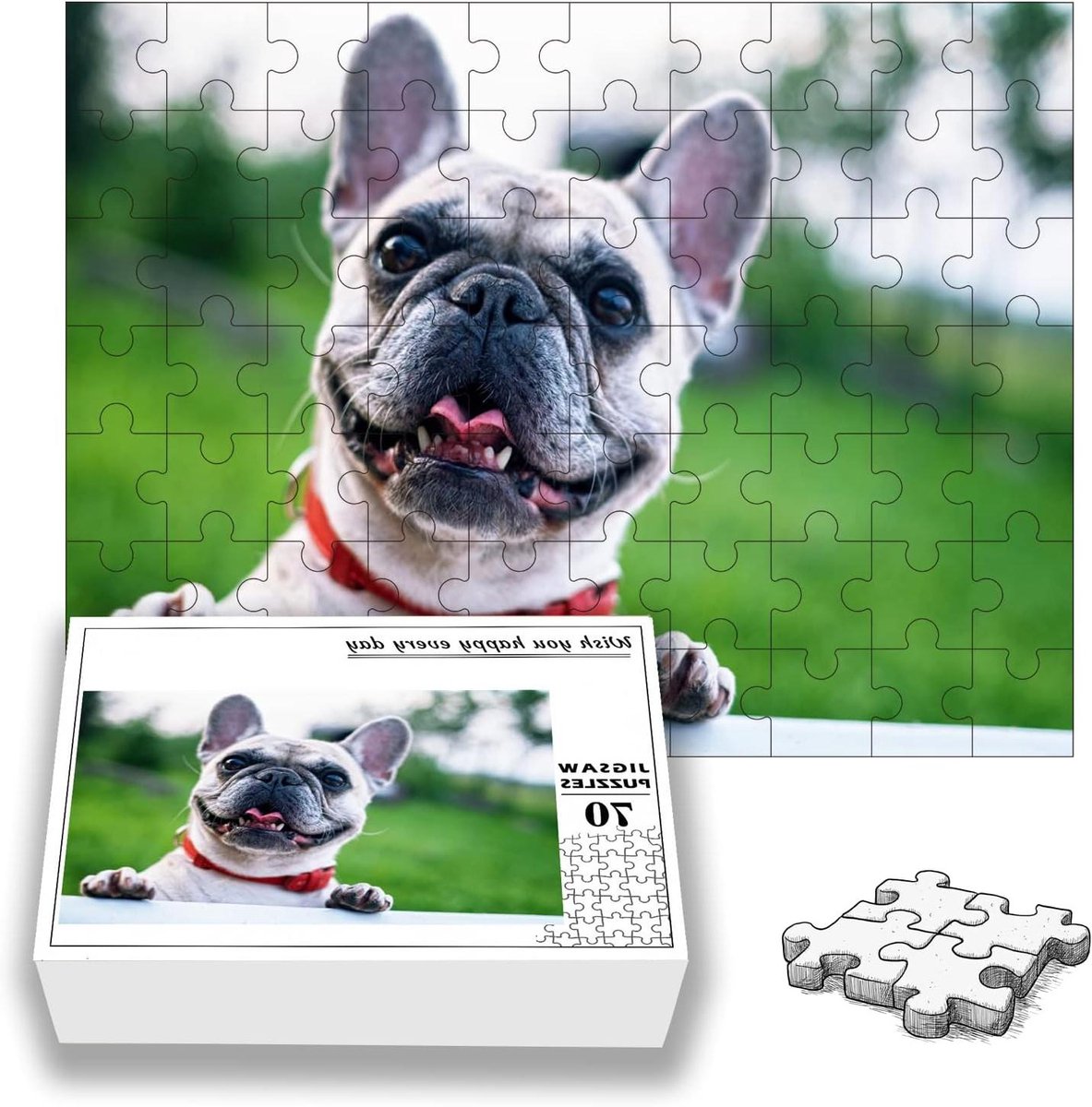 Fotopuzzel Maken - Gepersonaliseerde Puzzel - Creatief Hobby - Natuurlijk Hout - 1000 Stukjes - Meerdere Kleuren