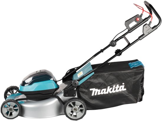 Makita DLM 466 PT2 accu-grasmaaier 36 V (2x 18 V) 46 cm borstelloos + 2x accu 5,0 Ah + oplader — afbeelding 4