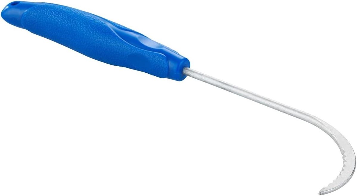 Wortelgrijper met groefstructuur - Onkruidsteker Tuin - Tuinieren Makkelijker Maken - Optimale Groefstructuur - 28 cm - Zilver