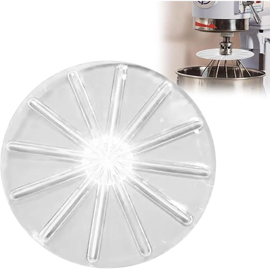 Mixer Opzetstuk - Beslag Schraper - Keuken Hulp - BPA/BPS Vrij - 23 x 15.5 cm - Blauw van Merkloos — afbeelding 2