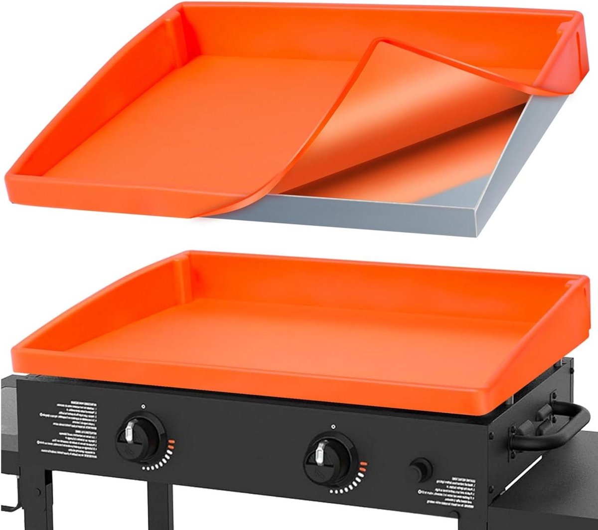 Grill Mat - Griddle Cover - BBQ Bescherming - Volledige Dekking - 71cm - Oranje