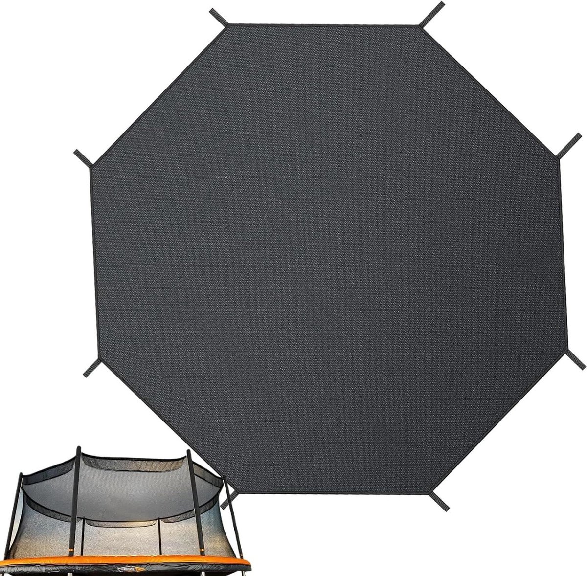Trampoline Tentzeil - Trampoline Kap - Buiten Spelen - UV-Werend Waterdicht - 10ft - Zwart