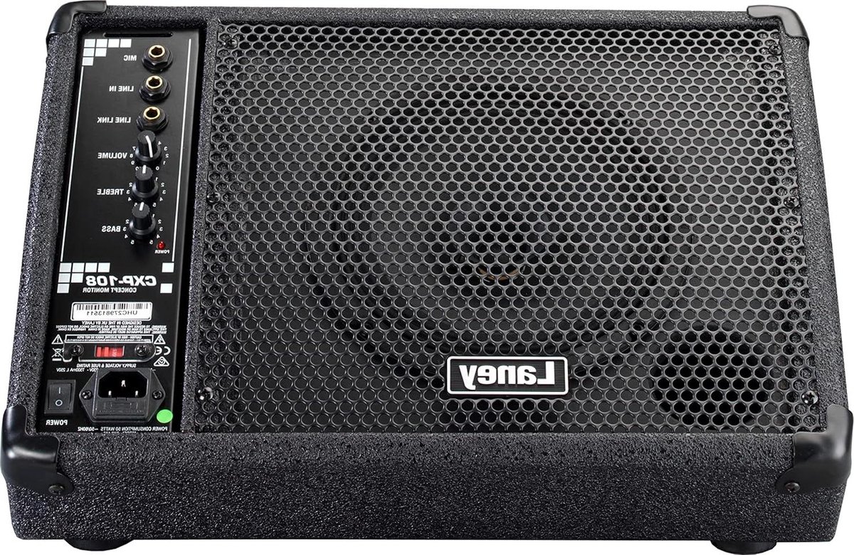 Actieve Monitor Speaker - Stage Monitor - Live Optredens - Ultra-compact 80W - 8 inch Woofer - Zwart