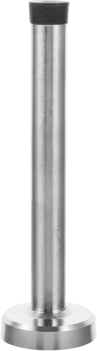 Vloer Gemonteerde Deurstop - Deurbeschermer - Muren Beschermen - Roestvrij Staal - 15 cm - Zilver
