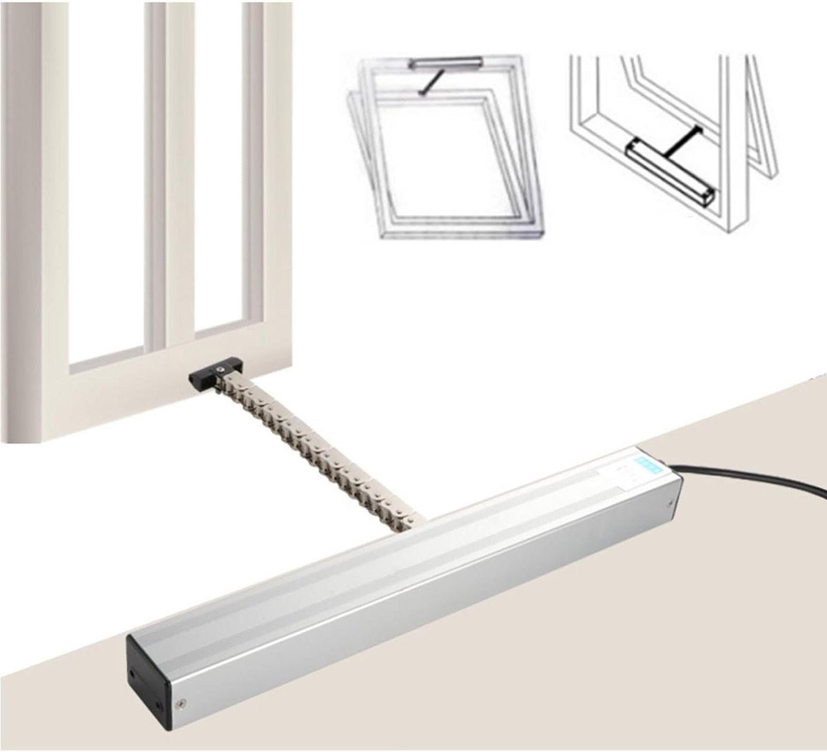 Automatische raamopener - Ketting opener - Efficiënte ventilatie - Stille werking - DC24V - Metaal