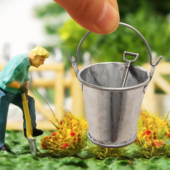 Miniatuur Tuingereedschap Set - Kleine Decoraties - Knutselprojecten Decoratie - Realistisch Ontwerp - 4 x 4 x 7 cm - Metaal — afbeelding 5