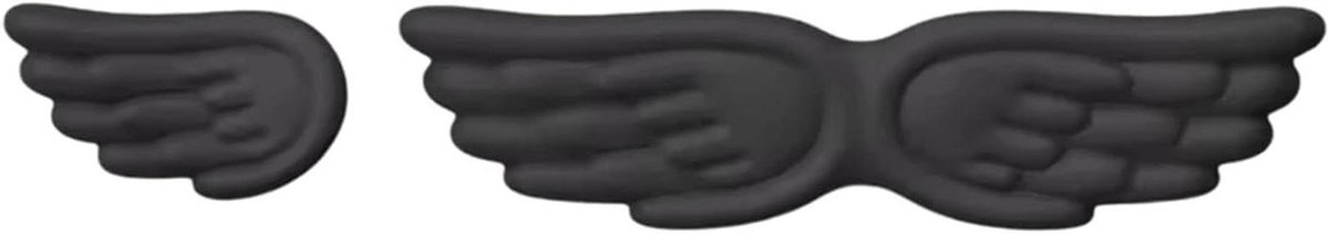Polssteun Set - Ergonomisch Kussen - Comfortabel Werken - Vleugelvormig Ontwerp - 135 gram - Zwart