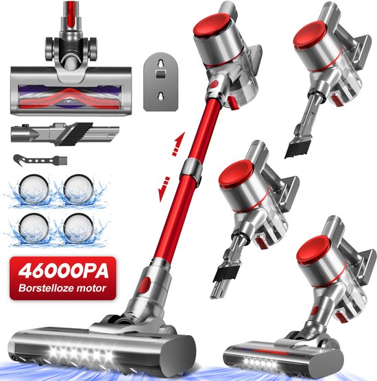 Elekiatech Steelstofzuiger 35000Pa Draadloos met 50 Minuten - Elekiatech - €109,99