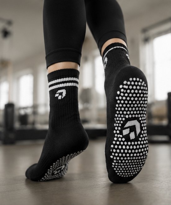 CREATE PERFORMANCE Pilates sokken - Sokken Pilates - Dames - Gripsokken - Pilates - Stretch - 2 stuks - Zwart van create — afbeelding 5
