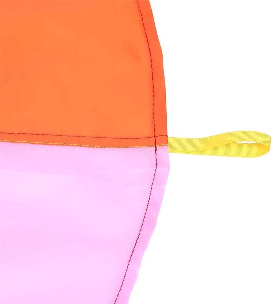 Kinderen Parachute - Teamwerk Speelgoed - Buiten Spelen - Duurzaam Oxford-stof - 2m Diameter - Meerkleurig