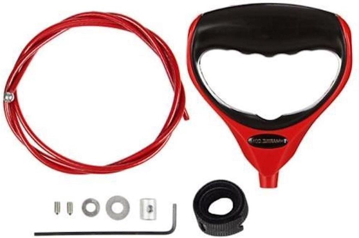 Vervangende Handgreep Trollingmotor - Reparatie Liftsysteem - Boot Vissen - Nylon Omhulde Kabel - 2-3 inch - Rood