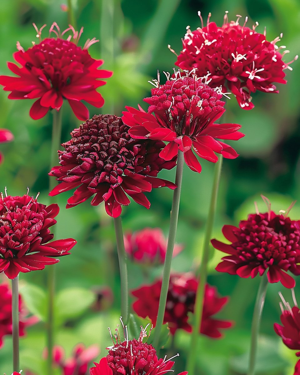 5 sets - Macedonische Beemdkroon Zaden Red Knight Knautia Macedonica Meerjarig