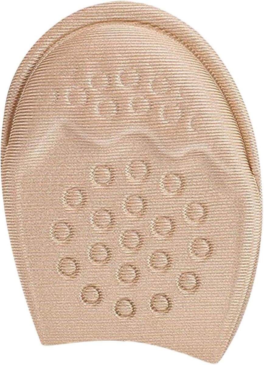 Voorvoetkussentjes Dames - Teenkussentjes Hoge Hakken - Comfort Verhogend - Aanpasbare Demping - 14 x 10 x 1.5 cm - Beige